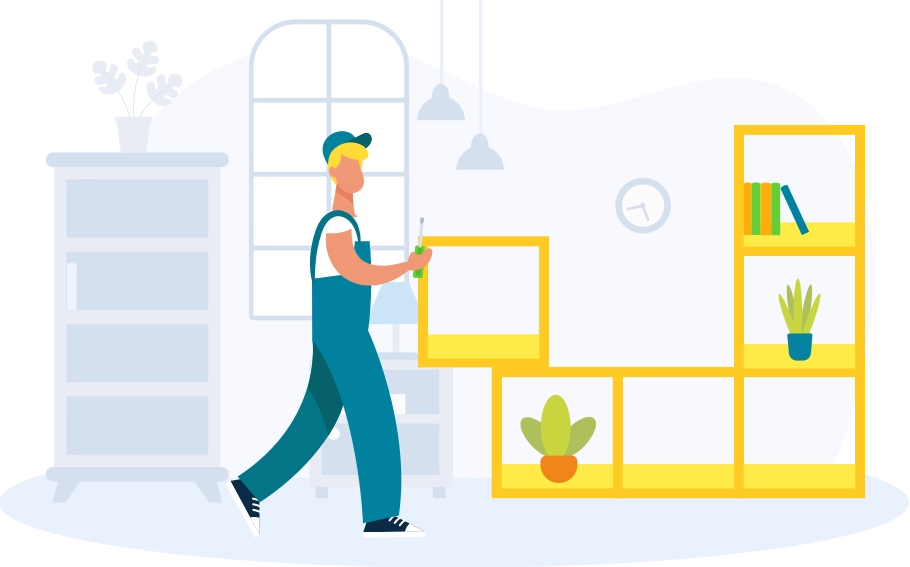 Bookcase and Bookshelf Installation Services for IKEA Furniture